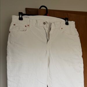 GAP Women's Cream Straight Leg Jeans